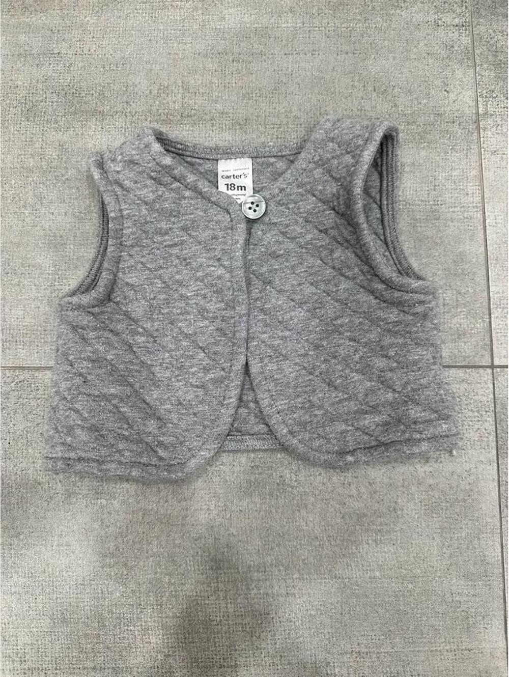 18m • Carter’s • Baby Toddler Girl • Gray Quilted Vest